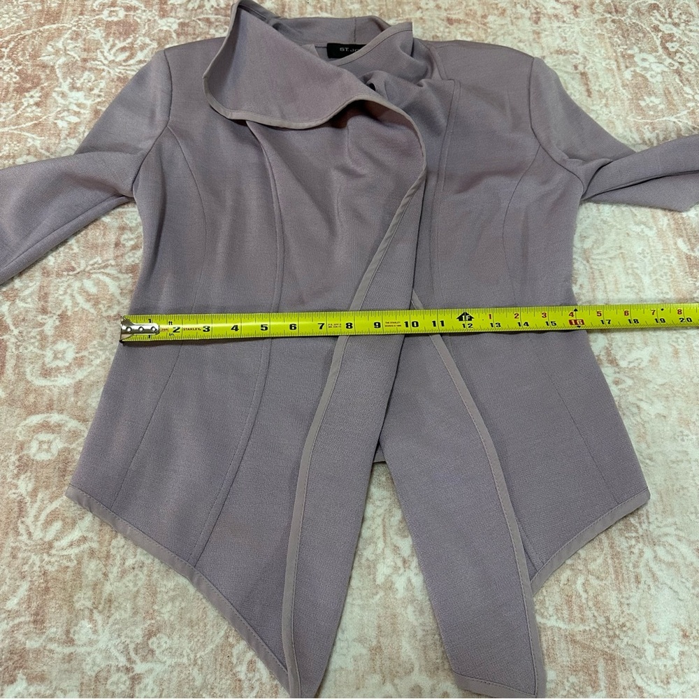 ST. JOHN Lavender Waterfall Cardigan Jacket - Picture 12 of 13